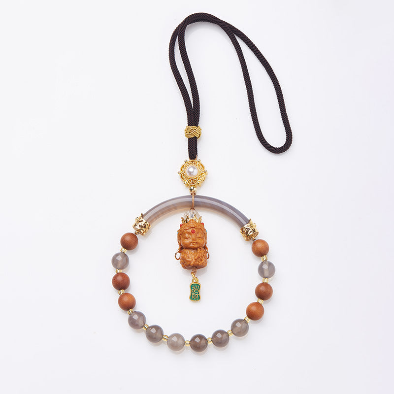Barbie Sandalwood Ash Agate Car Charms